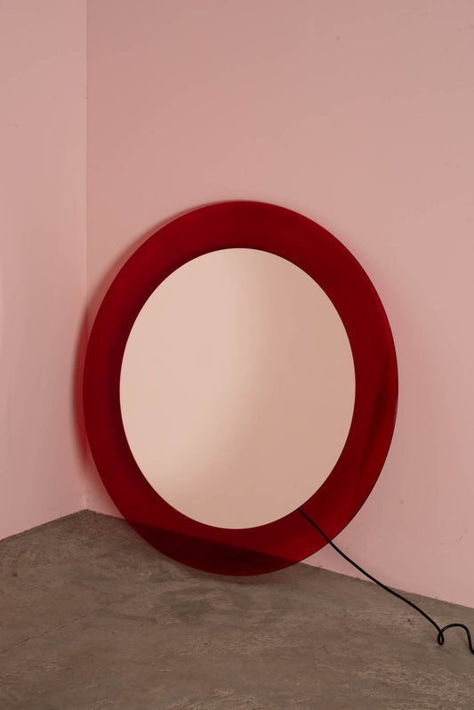 Glass mirror ‘Colour light’ by Nanda Vigo for Glas Italia (per piece)