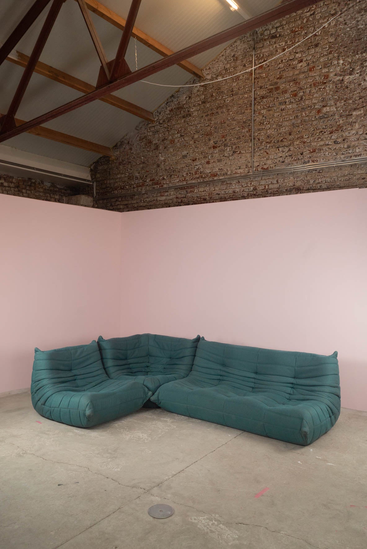 Set of 3 Togo sofa’s by Michel Ducaroy for Ligne Roset