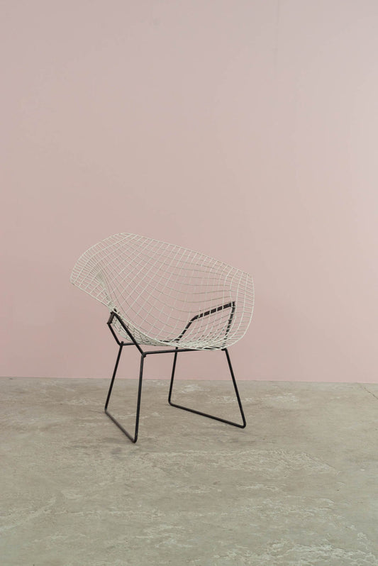 Early vintage 'Diamond Chair' by Harry Bertoia for Knoll and made by De Coene Frères S.A.