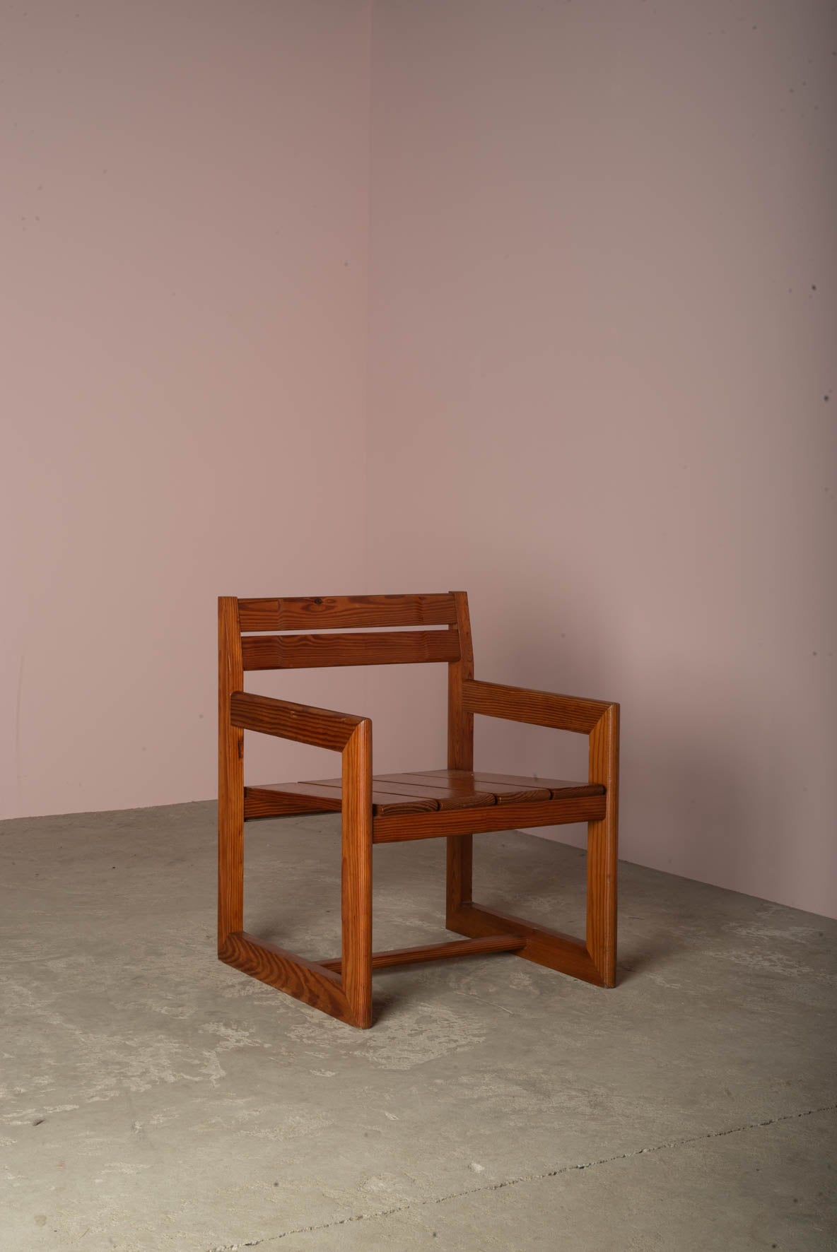 Pine chair by André Sornay, 1960's