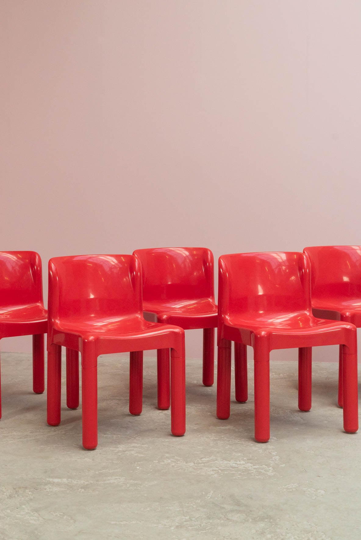 Set of 6 chairs ‘Model 4875’ by Carlo Bartoli for Kartell, 1970s
