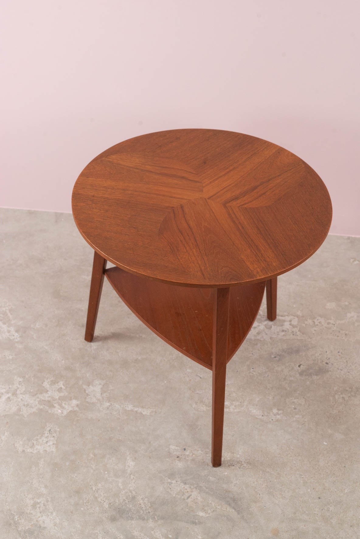 Vintage teak side table by Holger Georg Jensen for Kubus