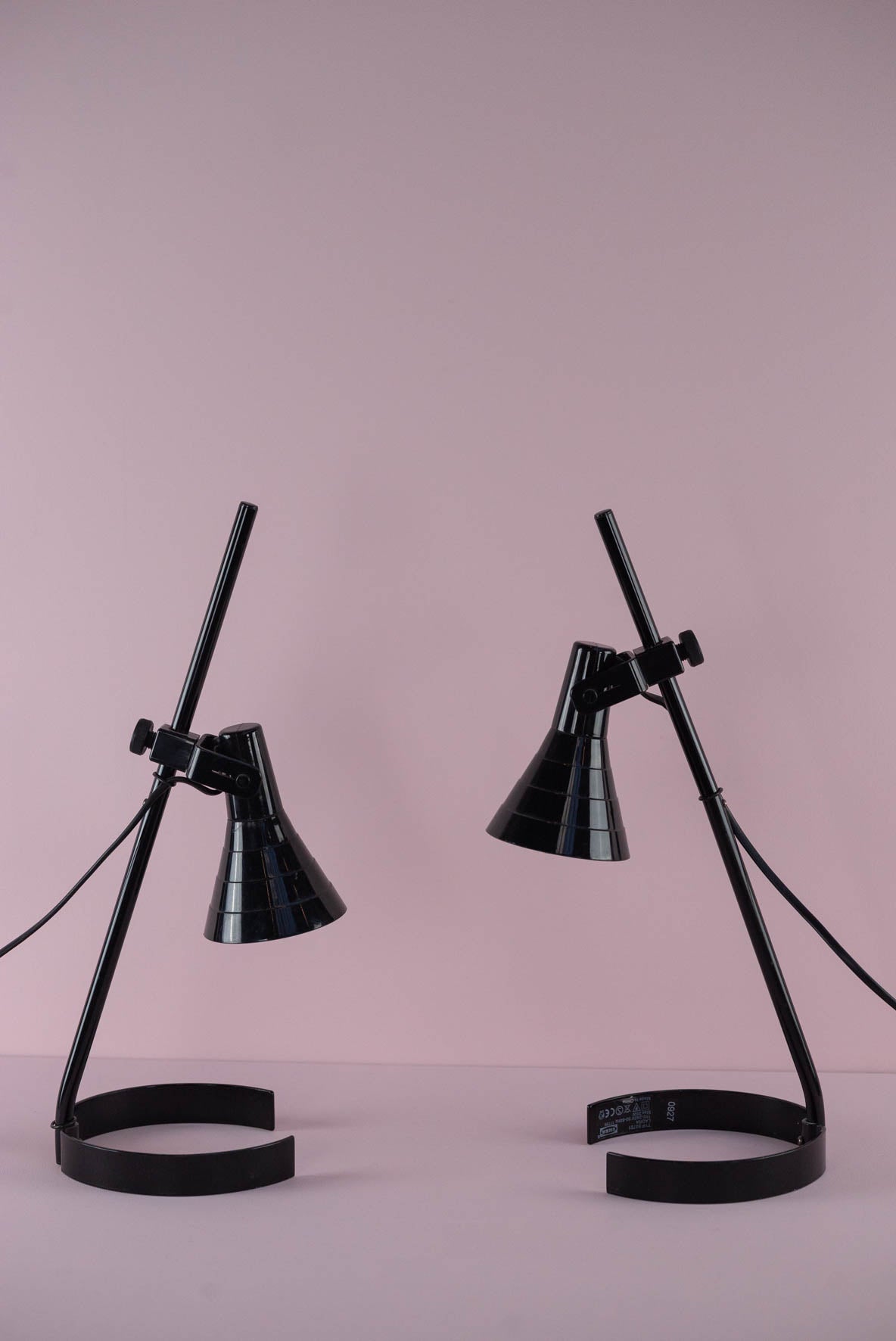 Black table lamp by Ikea (per piece)