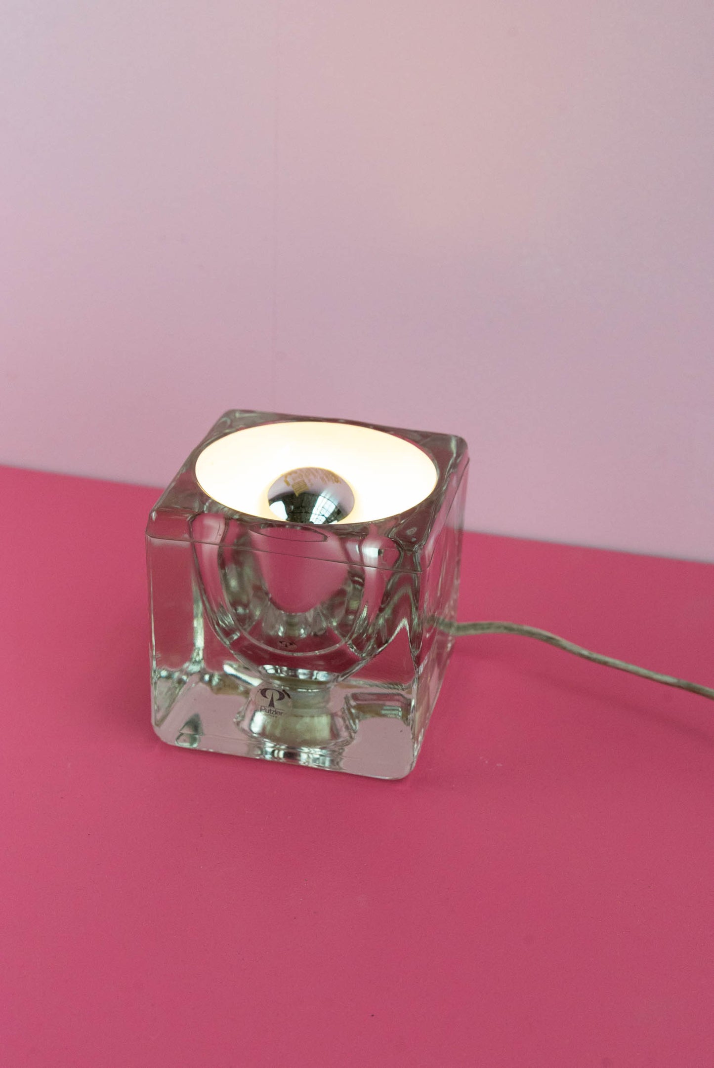 Vintage ice cube tafellamp 'Peil and Putzler'