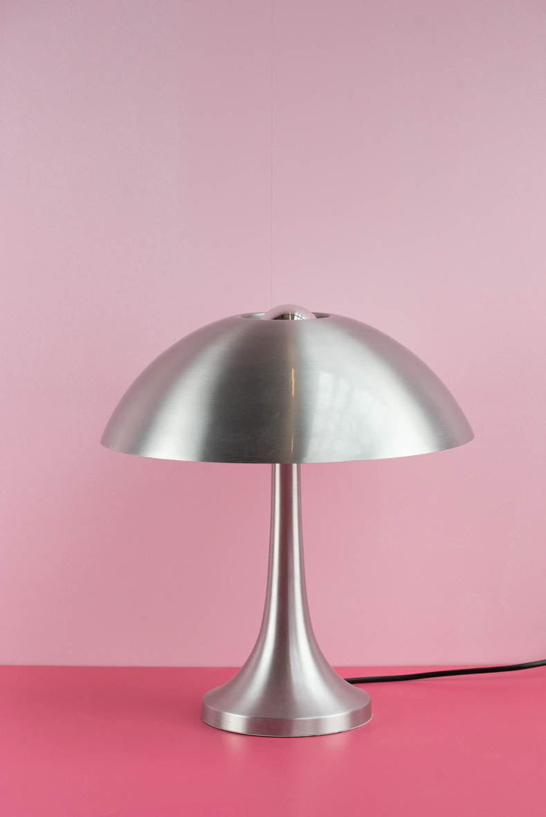 Vintage zilveren mushroom lamp 'Philips'