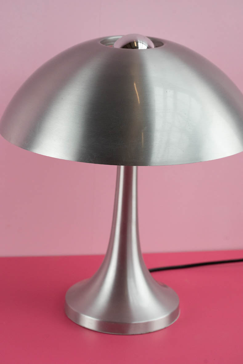 Vintage zilveren mushroom lamp 'Philips'