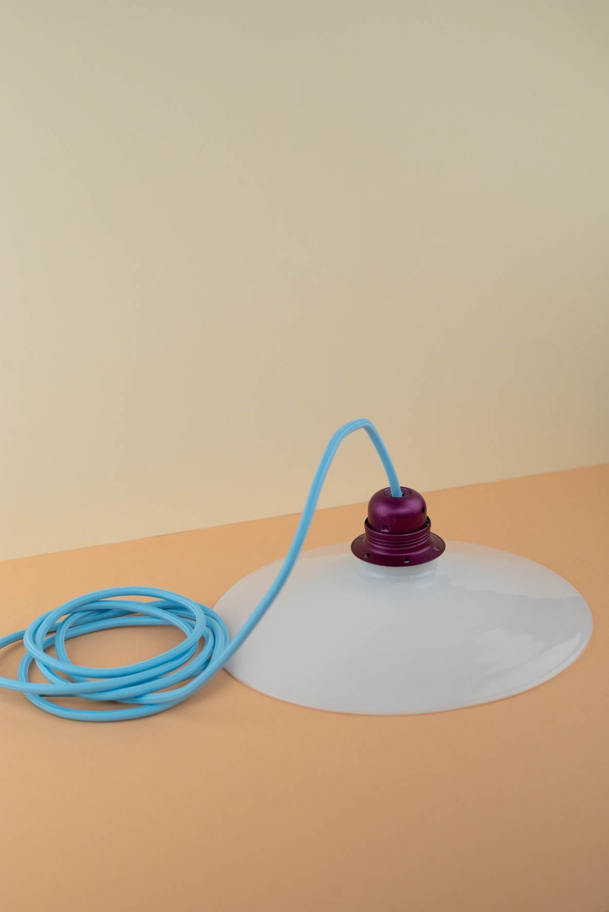 Vintage opaline hanglamp op maat - 1 meter kabel