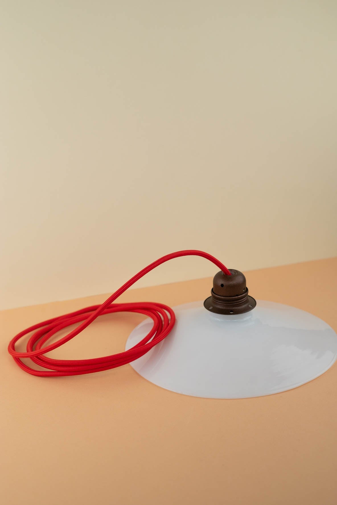 Vintage opaline hanglamp op maat - 1 meter kabel